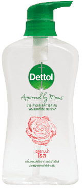 เดทตอล เจลอาบน้ำ แอนตี้แบคทีเรีย Approved by Moms สูตรโรส