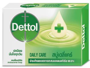เดทตอล สบู่ก้อนแอนตี้แบคทีเรีย สูตรเดลี่แคร์ 65g
