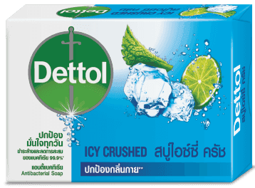 เดทตอล สบู่ก้อนแอนตี้แบคทีเรีย สูตรไอซ์ซี่ ครัช 65g