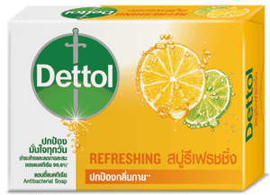 เดทตอล สบู่ก้อนแอนตี้แบคทีเรีย สูตรรีเฟรชชิ่ง 65g
