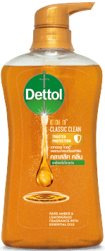 เดทตอล เจลอาบน้ำ แอนตี้แบคทีเรีย สูตรโกลด์ คลาสสิค คลีน 500g