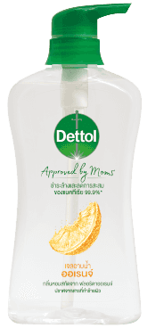 เดทตอล เจลอาบน้ำ แอนตี้แบคทีเรีย Approved by Moms สูตรออเรนจ์