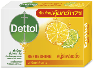 เดทตอล สบู่ก้อนแอนตี้แบคทีเรีย สูตรรีเฟรชชิ่ง 100g